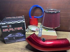 Cold Air Intake Filter Induction Kit Pipe Power Flow Hose System Accessories EOJ