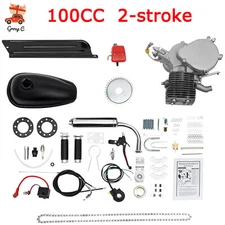 2-Stroke 100cc Bicycle Motor Kit Bike Motorized Petrol Gas Engine Set CDI USA