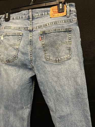 Levis 502 jeans Boys Sz. 18 Reg 29x29 distressed Camouflage repair patch EUC - Picture 16 of 21