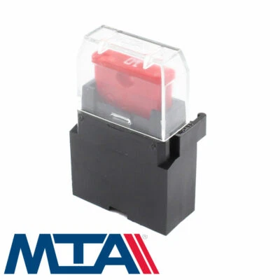 Standard ATO Blade Fuse Holder - With Cover, Push-On Terminals - MTA Italy
