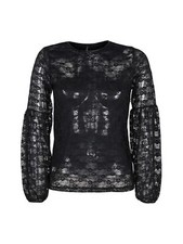 Bluoltremare Maglia girocollo in pizzo