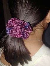 Cute crochet scrunchies, different colors