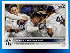 Walk-Off Water 2022 Topps Series 1 #119 New York Yankees