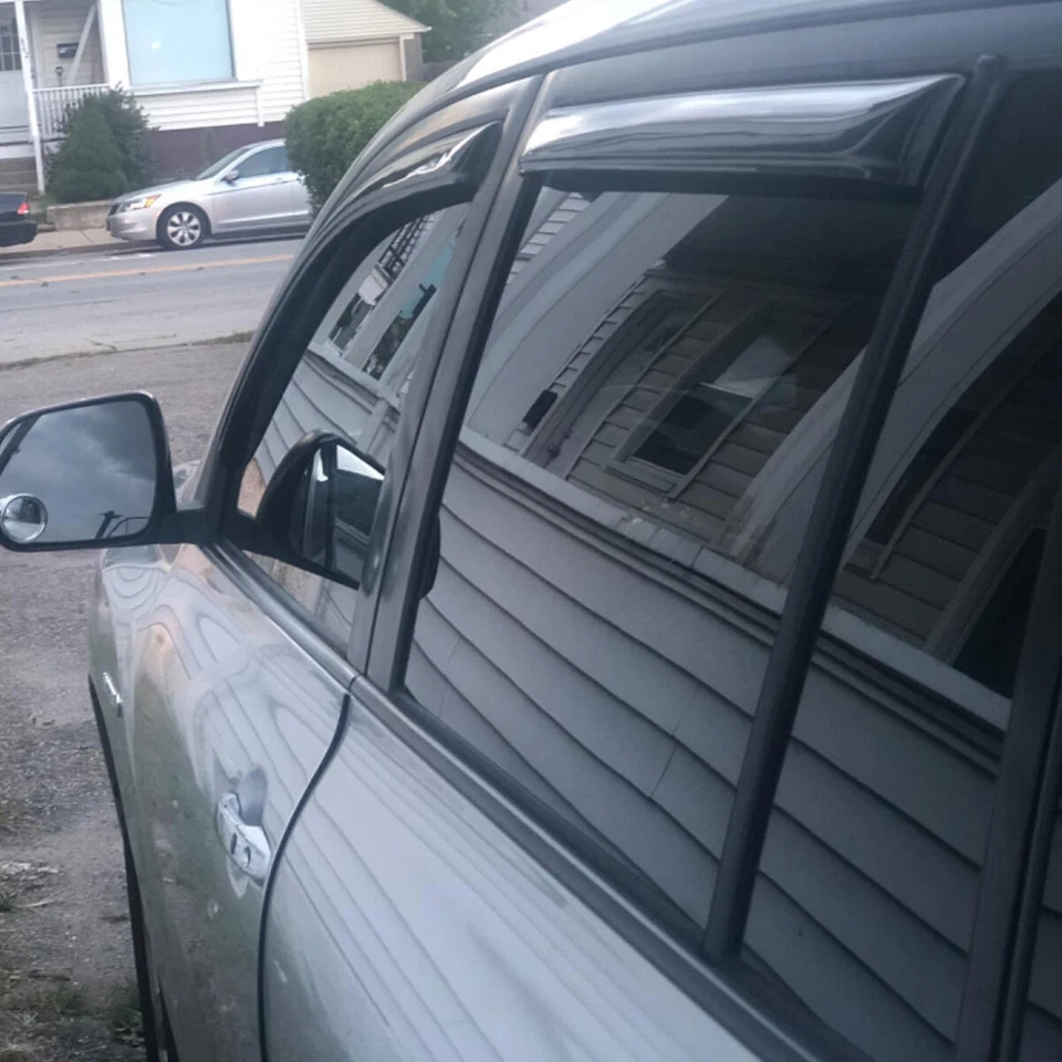 For 2008-2013 Toyota Highlander In-Channel Sleek Rain Guard Window Vent Visor - Imagem 3 de 4