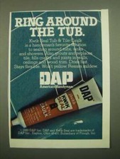 1980 DAP Kwik-Seal Tub & Tile Caulk Ad - Ring Around the Tub