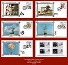 JERSEY 1985 - "INTERNATIONAL YOUTH YEAR" - 5x Benham Silk First Day Covers ^