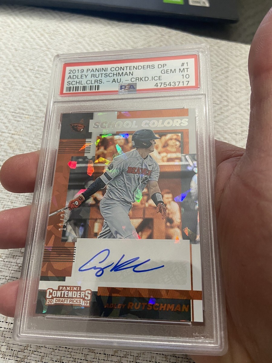Adley Rutschman 2019 Panini 10シリ auto 2019 Panini Prizm Draft Picks RC Auto Adley Rutschman CRACKED ICE