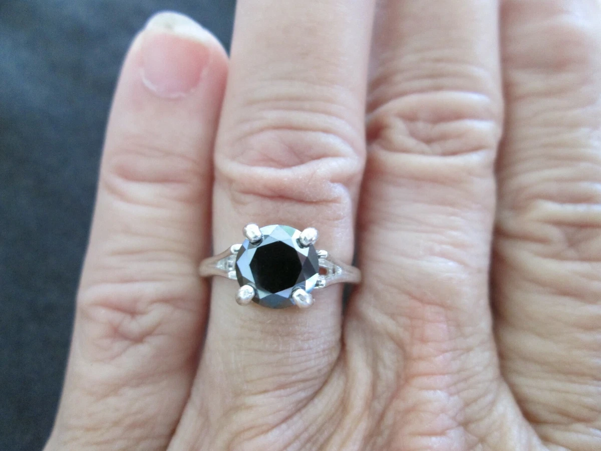Ebay black on sale diamond ring