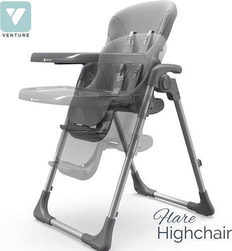 Trona Venture Flare, asiento ajustable, reclinable múltiple, bandeja extraíble - Imagen 3 de 6