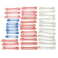 36 Vintage 1970 s TONI Spin Curler Swing Perm Rods Assortment Pink White Blue