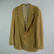 VTG Sports Coat 42R 42 Reg Corduroy Jacket Beige Elbow Patches Blazer Professor