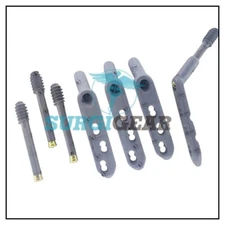 4.5/5.0mm DHS Safety Locking Plate 3 Holes with Leg Screw 80 to 95mm 8Pcs Set