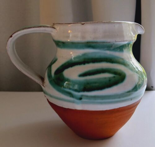 St Ives Pottery Jug PP Half Glazed Stamped to Rear Mint Condition - Picture 3 of 5