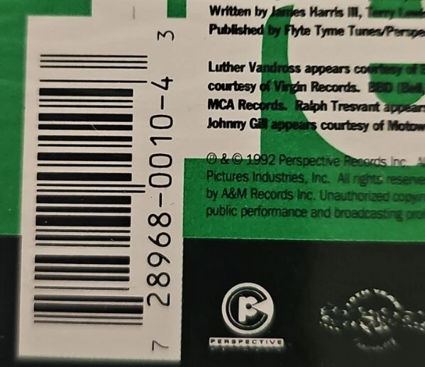 Luther Vandross ‐ The Best Things In Life Are Free Cassette Single SEALED Janet  - Image 3 of 4