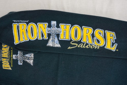 Vintage 2003 Iron Horse Saloon Rust In Peace long sleeve shirt tagged large - Picture 11 of 23