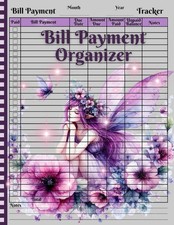 Bill Payment Organizer: Monthly Bill Payment Log Book, Bill Tracker Notebook