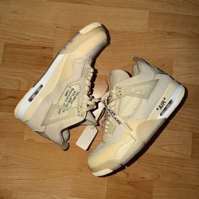 Jordan Air Jordan 4 Retro SP x Off-White Sail Beige CV9388-100 Mid Top size 11wm