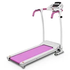 Folding Electric Treadmill Running Fitness Machine 800W Pink