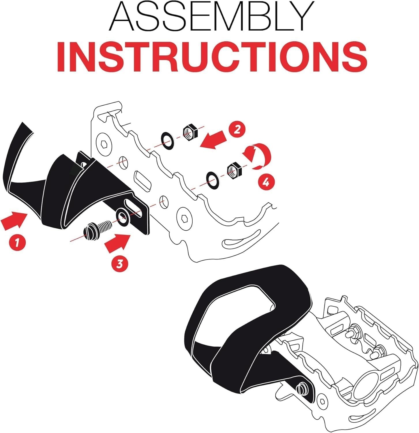 Lightweight Half Toe Clips for Road and Touring Bikes - Universal Compatibility