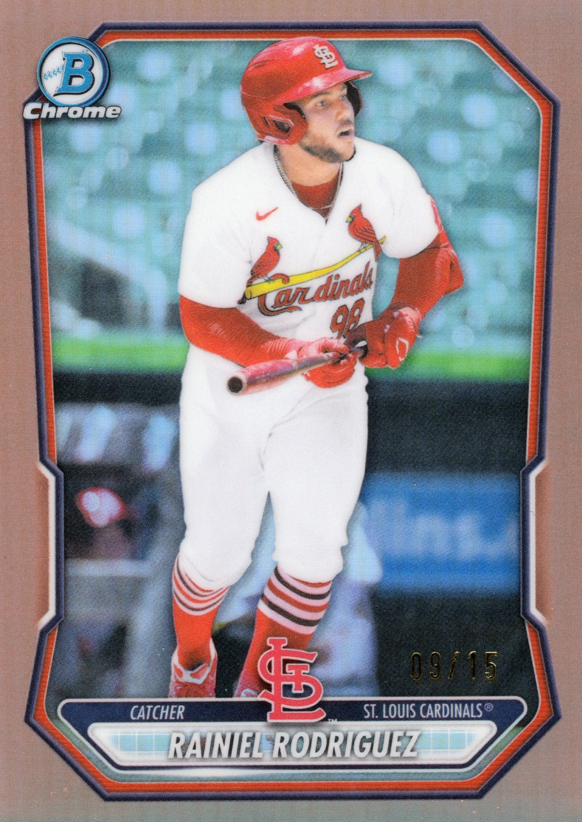 2026 Bowman Chrome Rose Gold /15 Rainiel Rodriguez St. Louis Cardinals