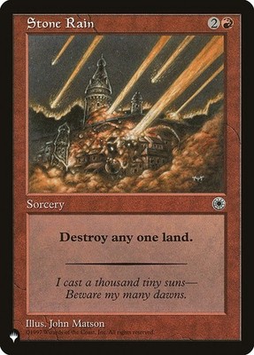 [MTG] Stone Rain (POR-151) (PLST) LP-HP