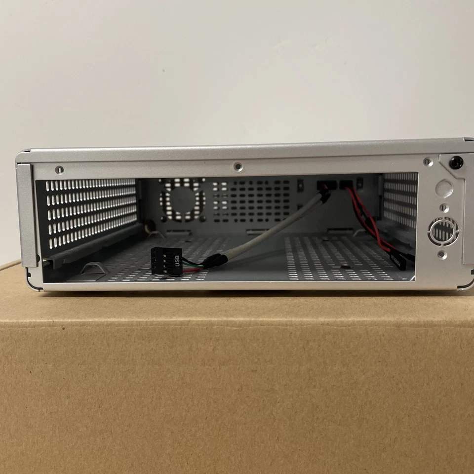 NEW Mini-Box M350S Mini ITX PC Computer Case Enclosure 192 x 210 x 62mm Silver - Image 2 of 4