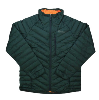 Jack Wolfskin Men's Passamani Down Jacket Black Olive Size Medium