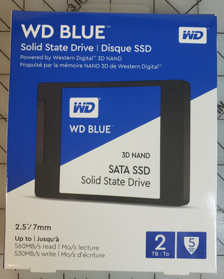 WESTERN DIGITAL WD BLUE 2.5'' SATA SSD INTERNAL DRIVE 2TB