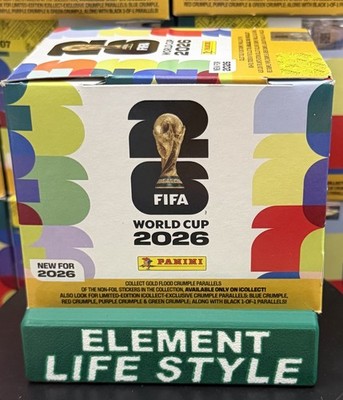 Panini FIFA World Cup 2026 Sticker Packs Box (50 Packs) GOLD