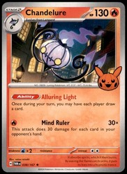 Chandelure 038/167 Trick or Trade BOOster 2024 Rare