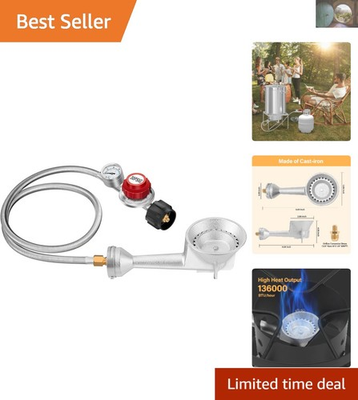 #ad Professional Grade High Pressure Burner with Air Shutter for Even Combustion $65.99