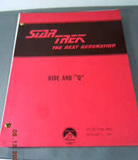 STAR TREK Script The Next Generation  "Hide and Q" Revised Final Draft 9/25/87