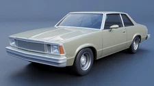 3D Printed 1981 Chevrolet malibu coupe kit