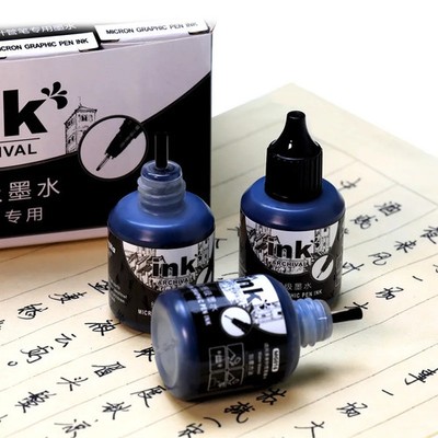 Fineliner Nadelstift Tintenflasche 25ml schwarze wasserfeste Tinte