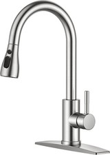 Kitchen Faucets Pull Down Sprayer, Stainless Steel, Brushed Nickel..