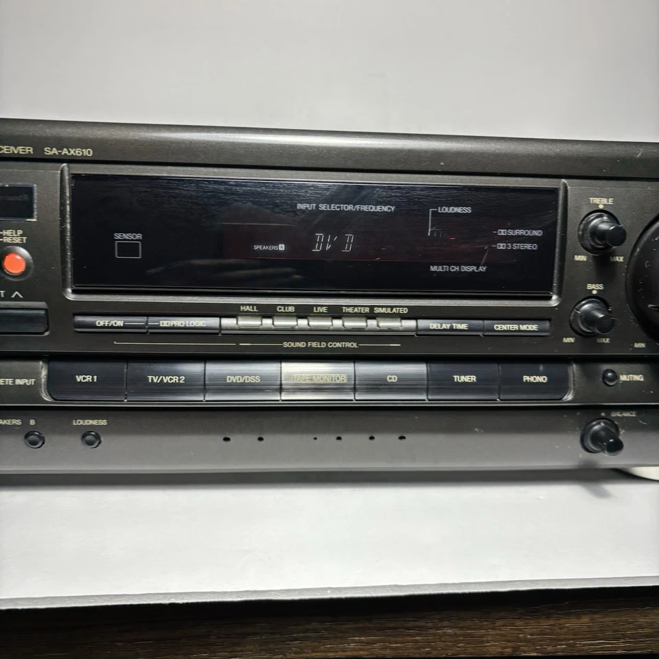 Technics SA-AX610 - 5.1 Ch AV Surround Sound AM FM Stereo Receiver System - Image 3 of 4