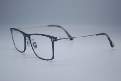 NEW TOM FORD TF 5865-B 013 MATTE SILVER AUTHENTIC EYEGLASSES FRAMES 55-18