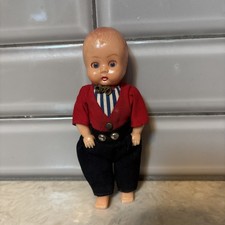 Vintage Mini German Boy Doll Celluloid 6" 1950 s Sleepy Eyes