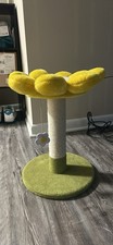 Flower Cat Scratching Post Yellow And Green