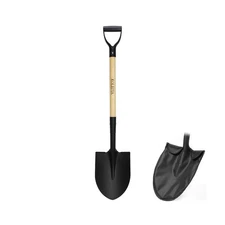 41 Inch Round Point Shovel for Digging,Heavy Duty Garden Shovel with D-Handle...