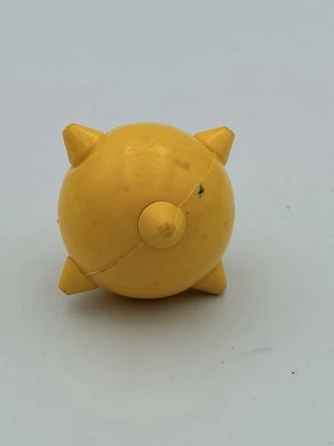 Vtg TMNT Sewer Lair SPIKED BALL original 1989 Ninja Turtles playset yellow part