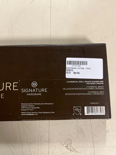 Signature Hardware 483909 12-3/8" Wall Mounted Shower Arm and Flange - Chrome - Picture 5 of 6