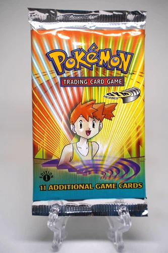 Pokémon TCG Gym Heroes 1st Edition Booster Pack Misty Art WOTC 1999 SEALED