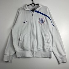 Netherlands Knvb Nike Track Jacket Football Zip White Mens Size XL