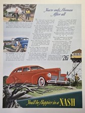 Nash Lafeyette Sedan U S Forest Service Fire Lookout Tower Vintage Print Ad 1940