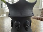 Cactus Bonsai Clay Planter Succulent RARE!  Flower Art Bowl Hand Made Skull ☠️ — photo 4