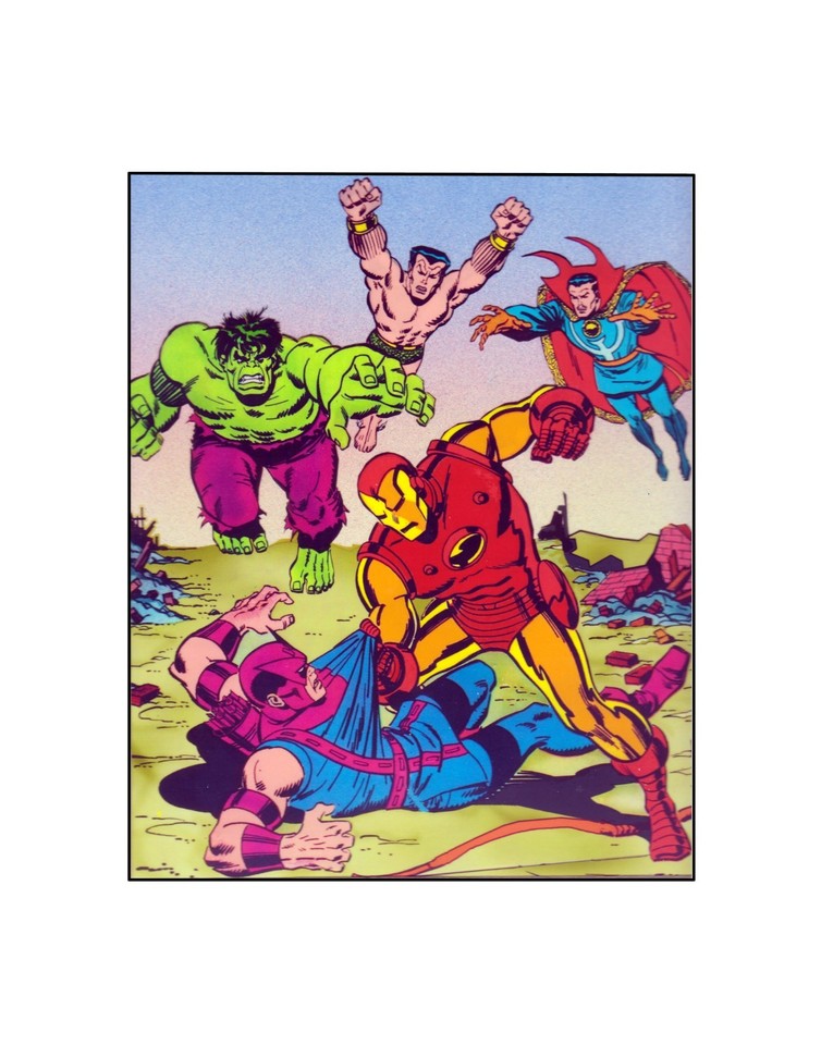 Avengers / Defenders War /Bronze Age Marvel Comic book sericel / Sal Buscema Comic Art