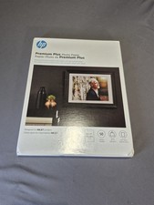50 Sheets HP Premium Plus Photo Paper 8.5" x 11" Satin 80lb for Inkjet Printers