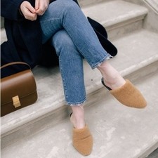 JENNI KAYNE Shearling Mule size EU 41 US 10 Color: light brown