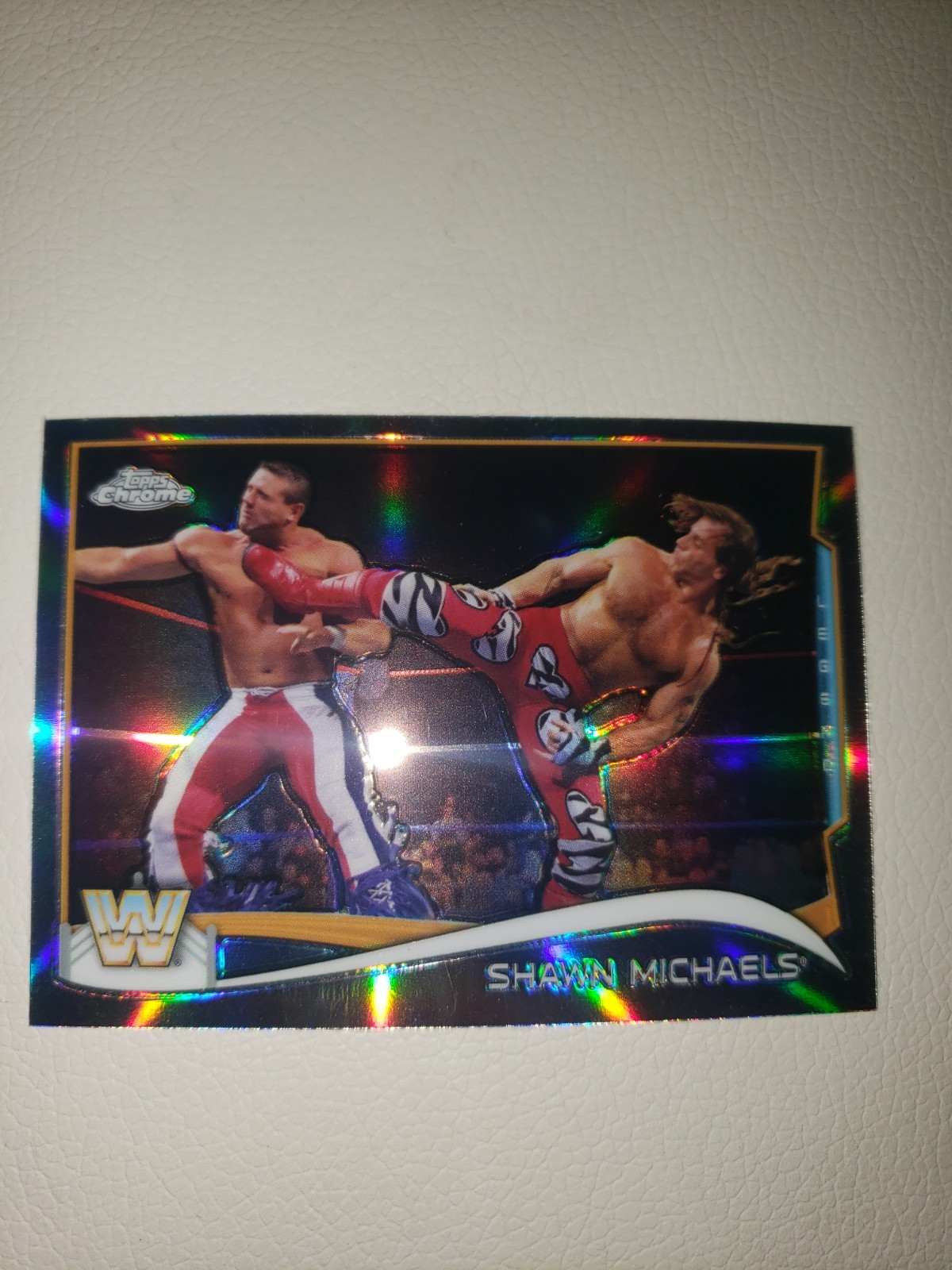 2014 WWE Topps Chrome REFRACTOR HBK SHAWN MICHAELS ungraded #109 NXT DX WWF